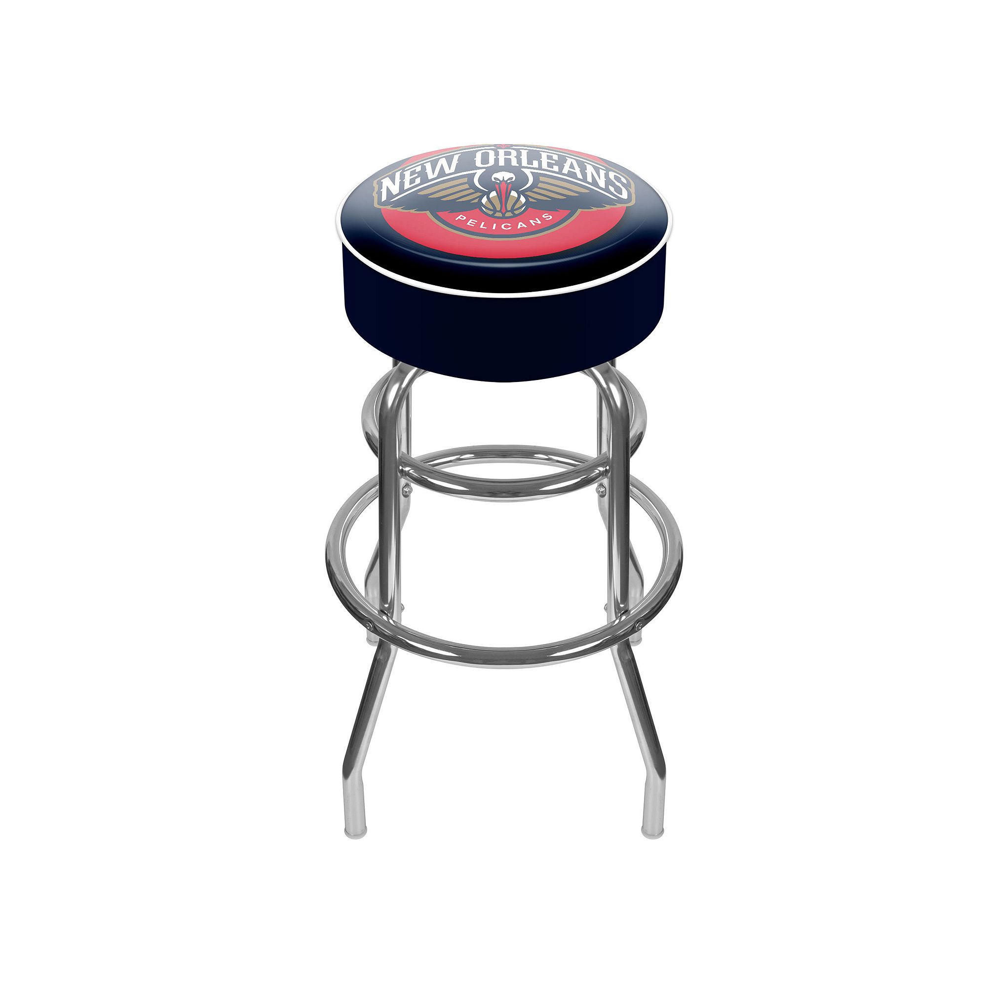New Orleans Pelicans Padded Swivel Bar Stool, Pel Team