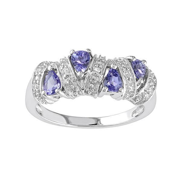 Stella Grace Sterling Silver Tanzanite Ring