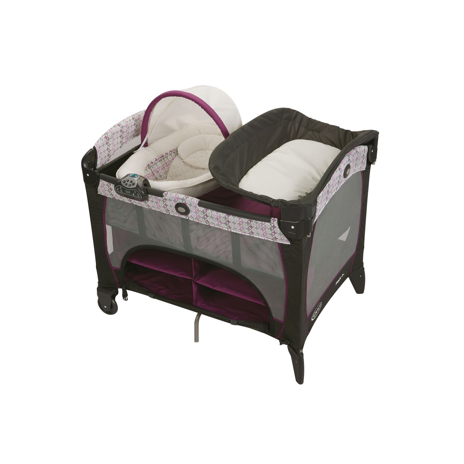 graco pack n play playard with newborn napper bassinet lx