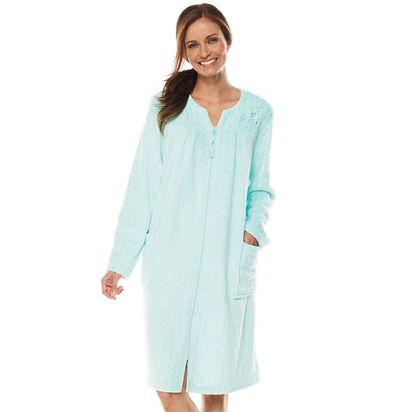 Women's Croft & Barrow® Plush Zip Duster Robe