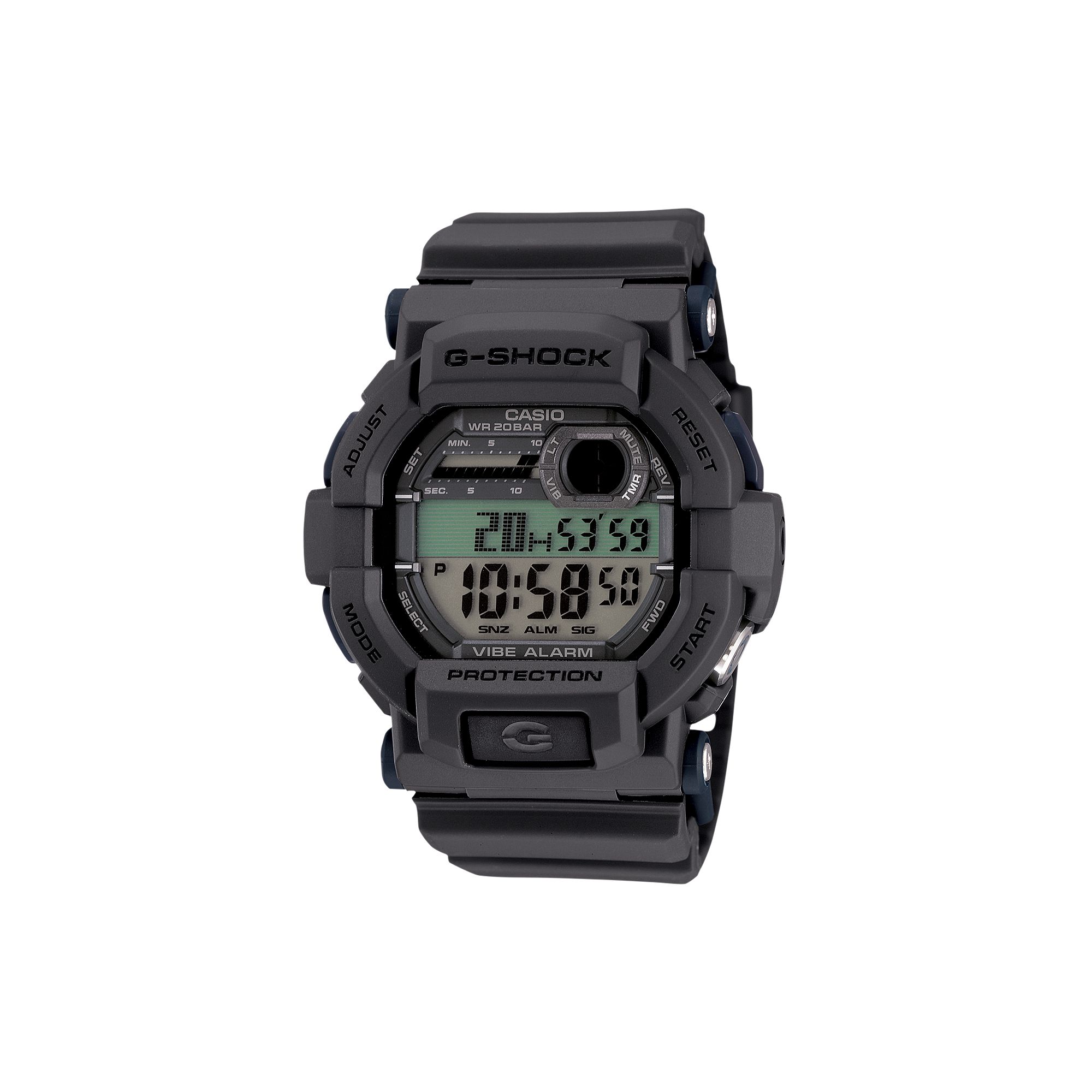 Casio Mens G-Shock Digital Chronograph Watch - GD350-8, Gray