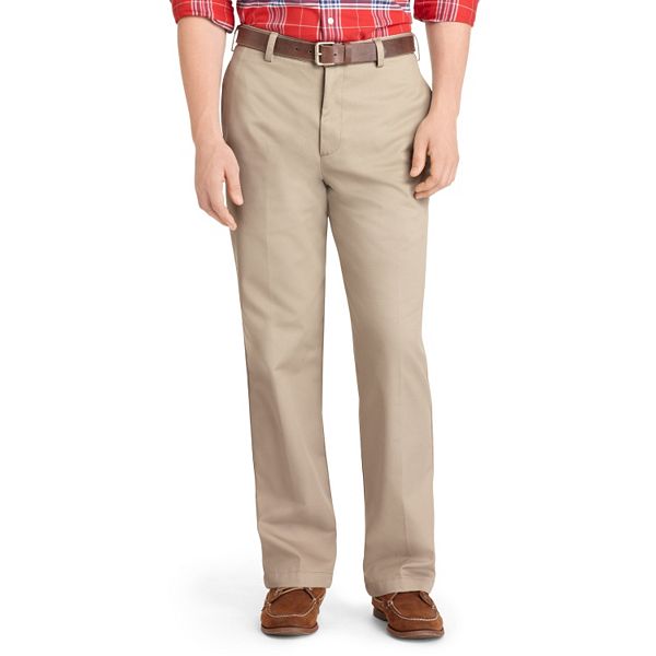 IZOD Mens American Chino Flat Front Classic Fit Pant