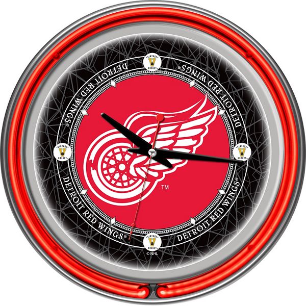 Detroit Red Wings Oval Slimline Lighted Wall Sign