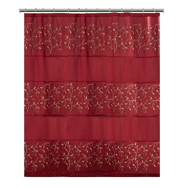 Aubury Fabric Shower Curtain, Pink And Beige Shower Curtains