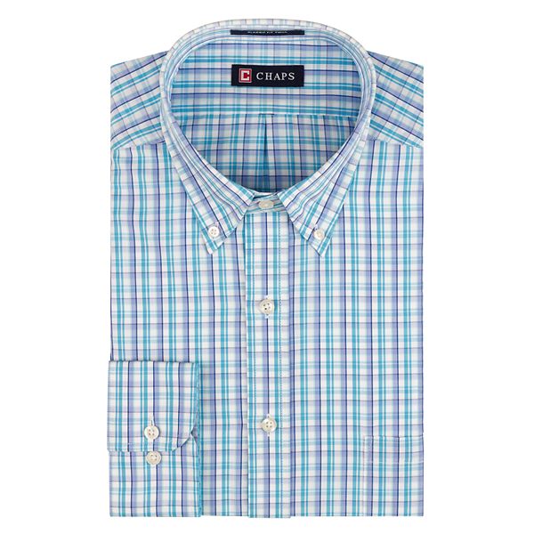 Men's Chaps Classic-Fit Plaid Twill Dress Shirt