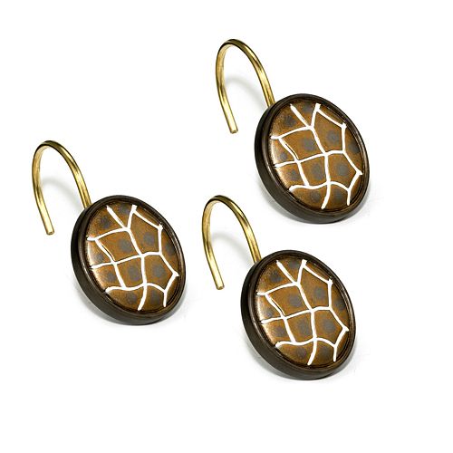 Safari Stripes 12pk. Shower Curtain Hooks