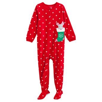 Carter's Mouse & Stocking Footed Pajamas - Girls