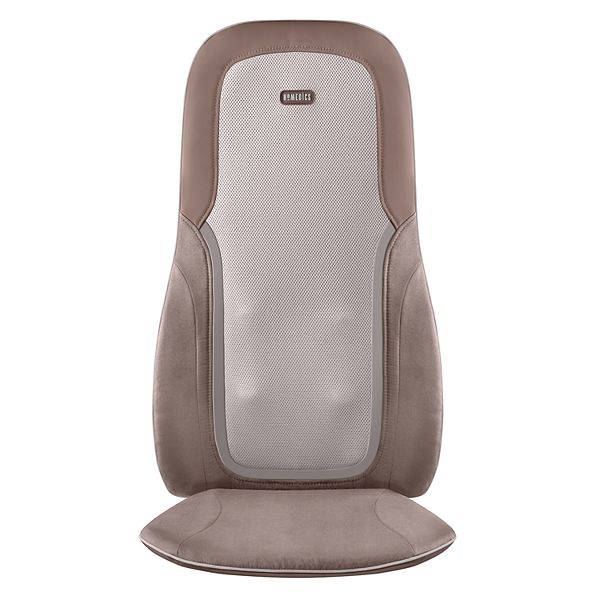 HoMedics Shiatsu Select Kneading Back Massager with Heat, 12 Massage Nodes,  Integrated Strapping System 