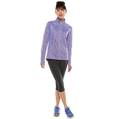 Women's Tek Gear® Space-Dye Fleece-Lined Workout Jacket