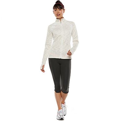 Women's Tek Gear® Space-Dye Fleece-Lined Workout Jacket