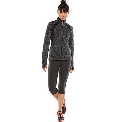 Women's Tek Gear® Space-Dye Fleece-Lined Workout Jacket