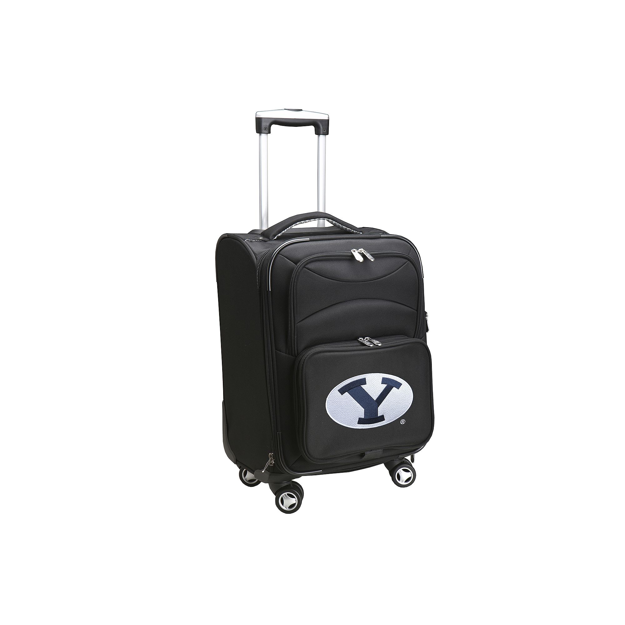 Brigham Young Cougars 20-in. Expandable Spinner Carry-On, Black