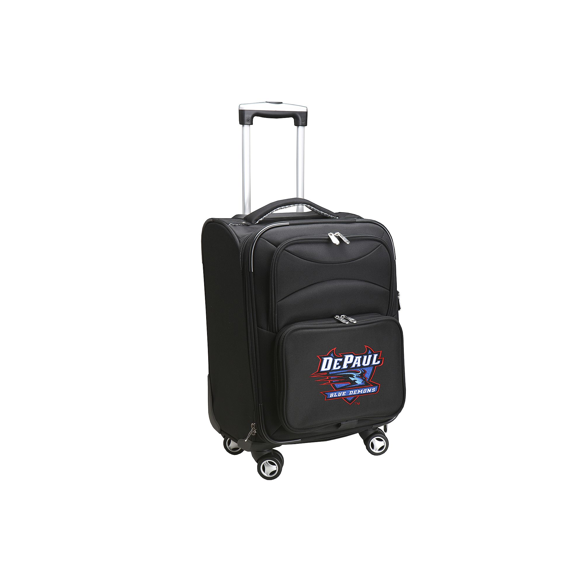 DePaul Blue Demons 20-in. Expandable Spinner Carry-On, Black
