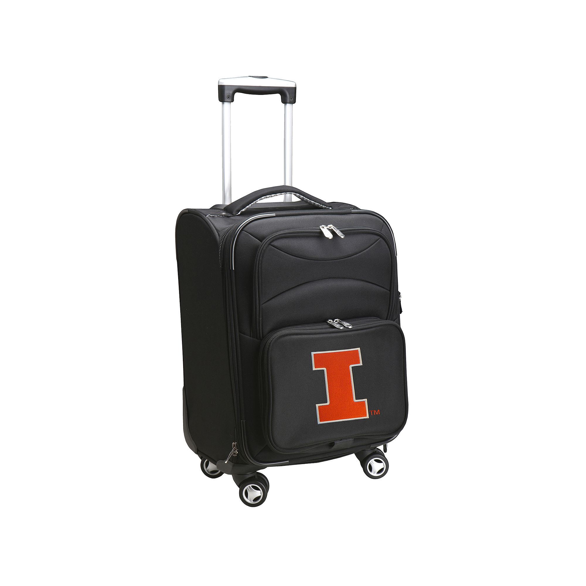 Illinois Fighting Illini 20-in. Expandable Spinner Carry-On, Black