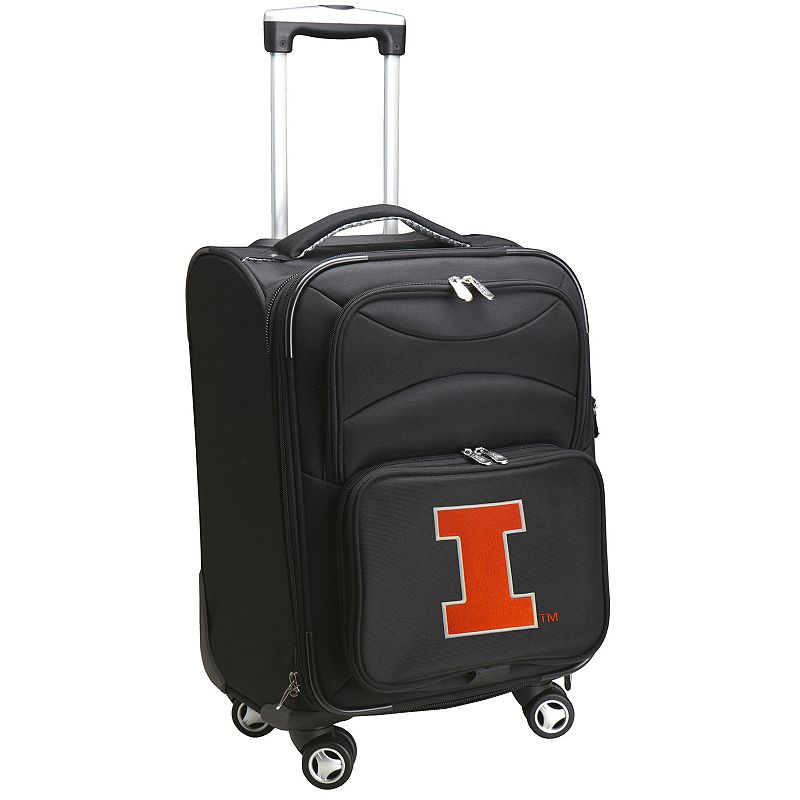 Illinois Fighting Illini 20-in. Expandable Spinner Carry-On, Black, 20WH