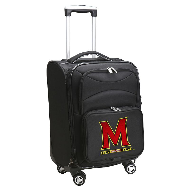 Maryland Terrapins 20-in. Expandable Spinner Carry-On, Black, 20WHEL Co