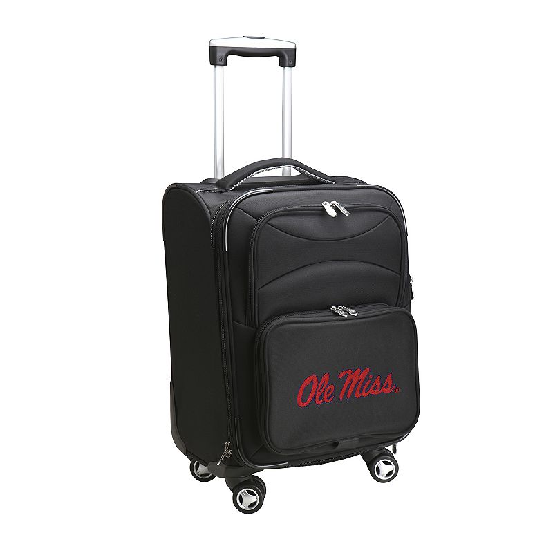 Ole Miss Rebels 20-inch Expandable Spinner Carry-On, Black, 20WHEL Co