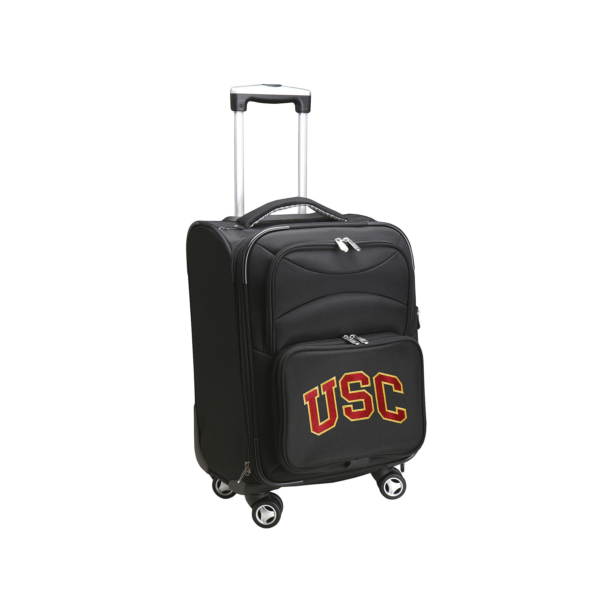 USC Trojans 20-in. Expandable Spinner Carry-On, Black