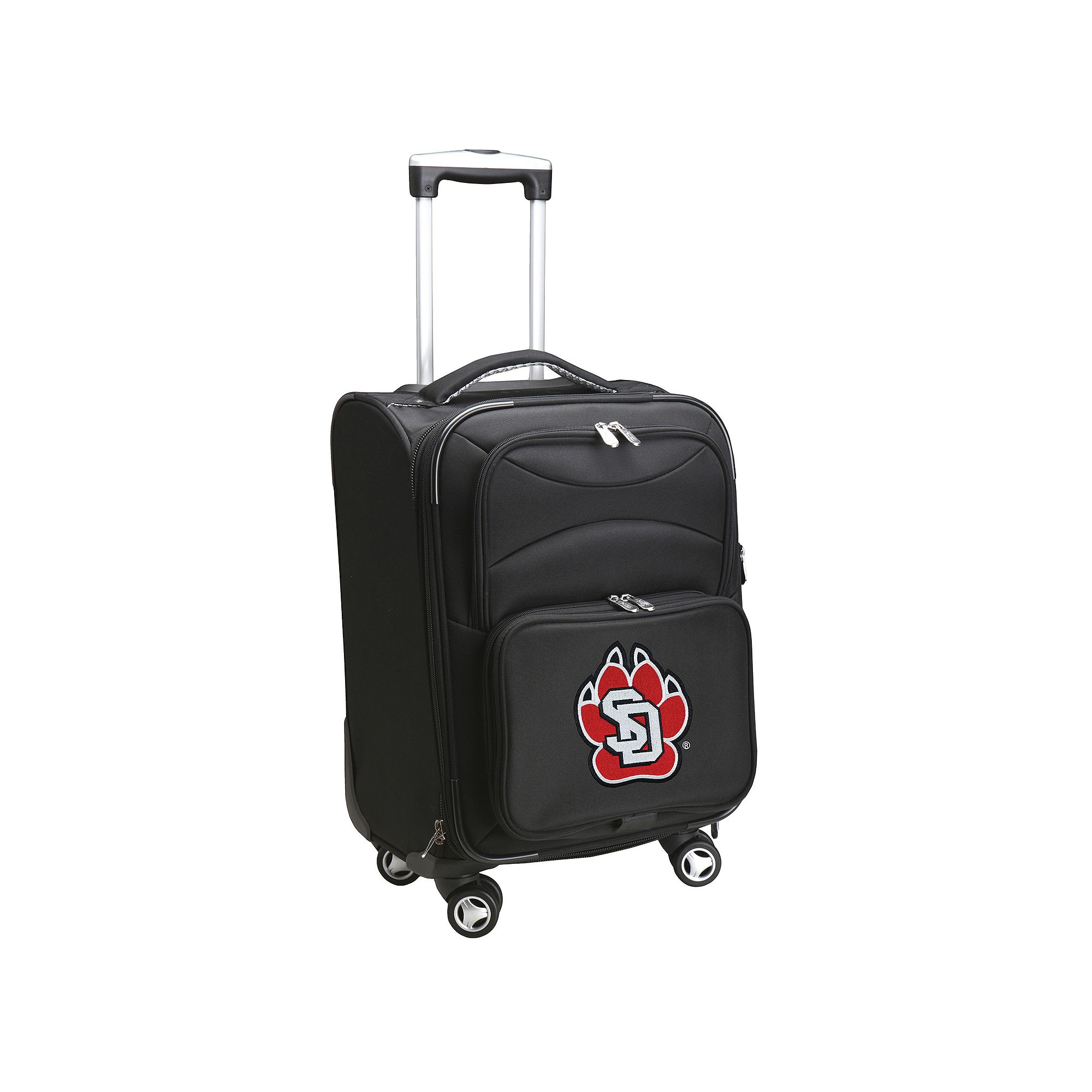 South Dakota Coyotes 20-in. Expandable Spinner Carry-On, Black