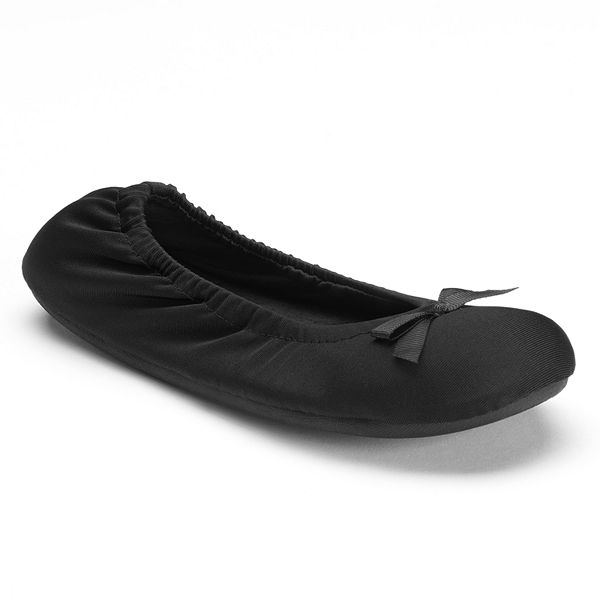 Dearfoams Slippers Ballet Flats with Bow