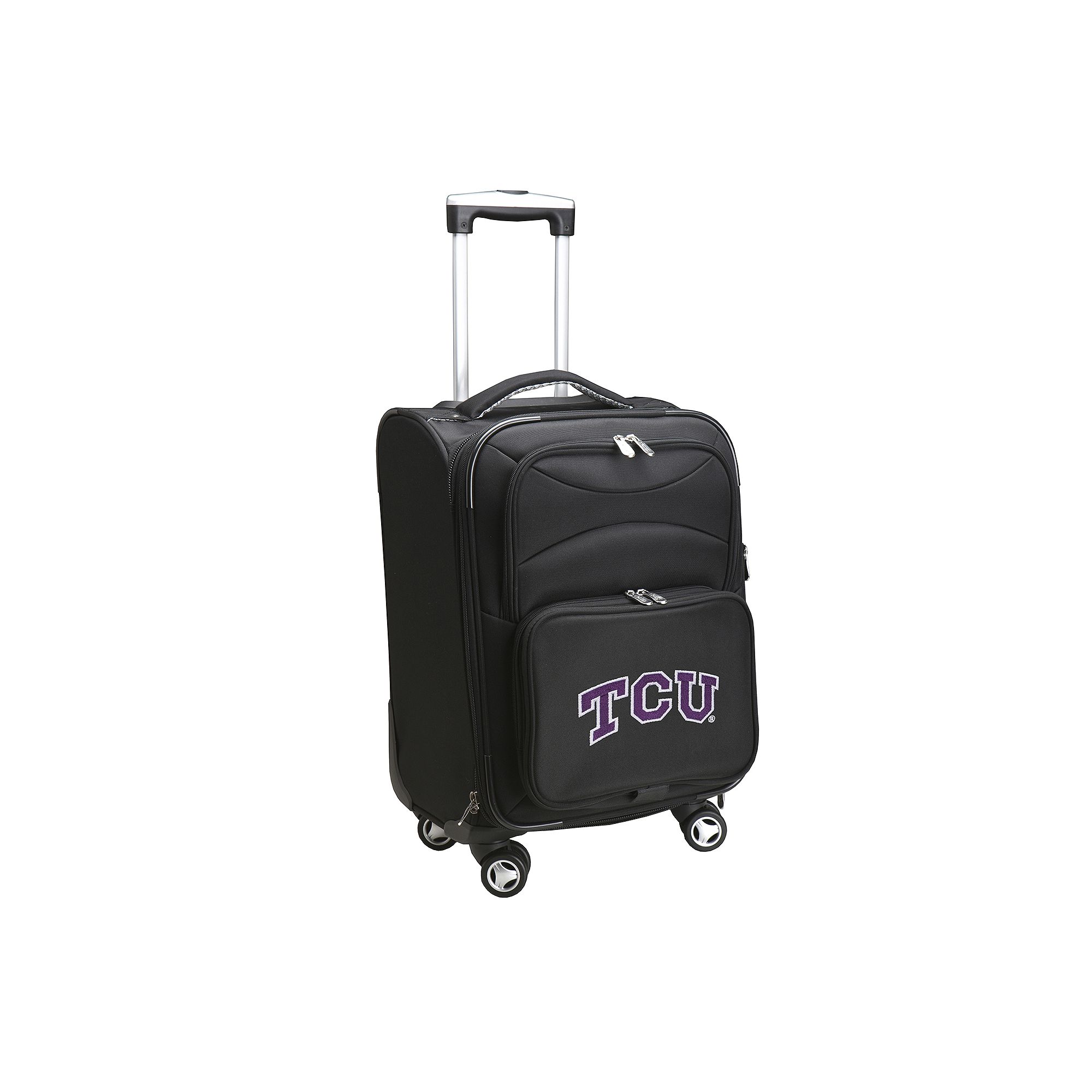 TCU Horned Frogs 20-inch Expandable Spinner Carry-On, Black