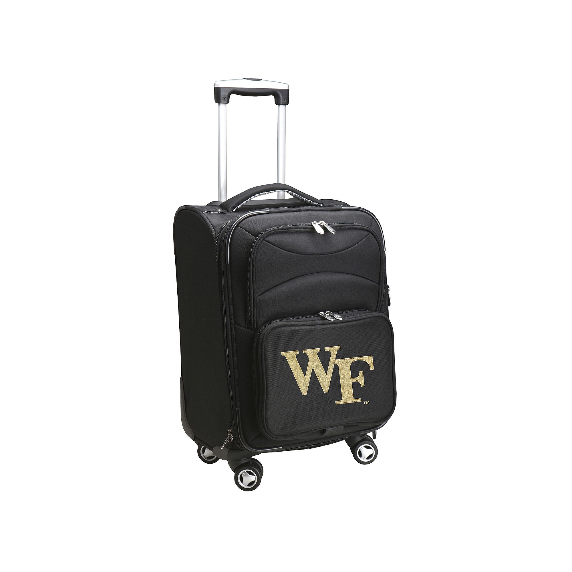 Wake Forest Demon Deacons 20-inch Expandable Spinner Carry-On, Black
