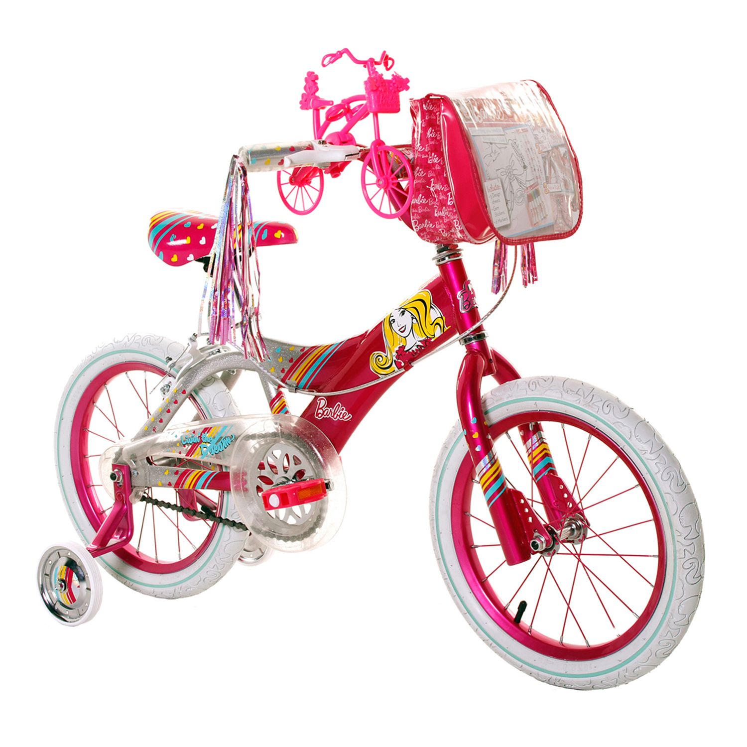 pink barbie bike