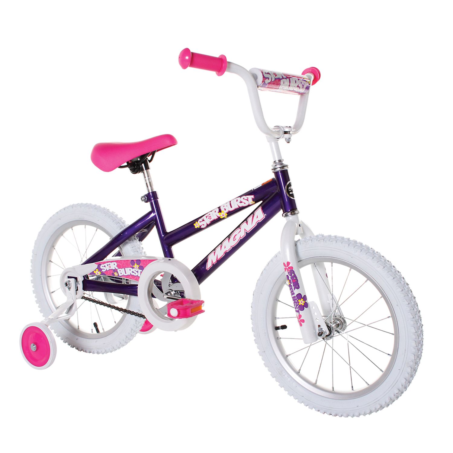 titan girl's flower power bike
