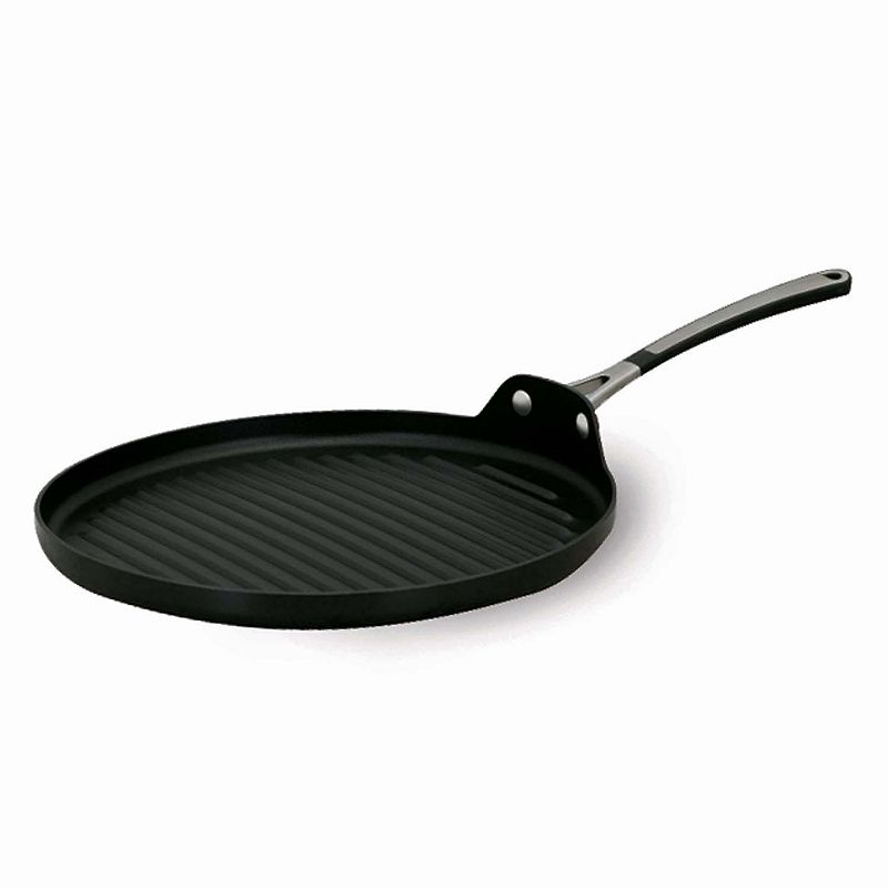 UPC 016853041756 product image for Simply Calphalon 13-in. Round Nonstick Grill Pan, Black, 13