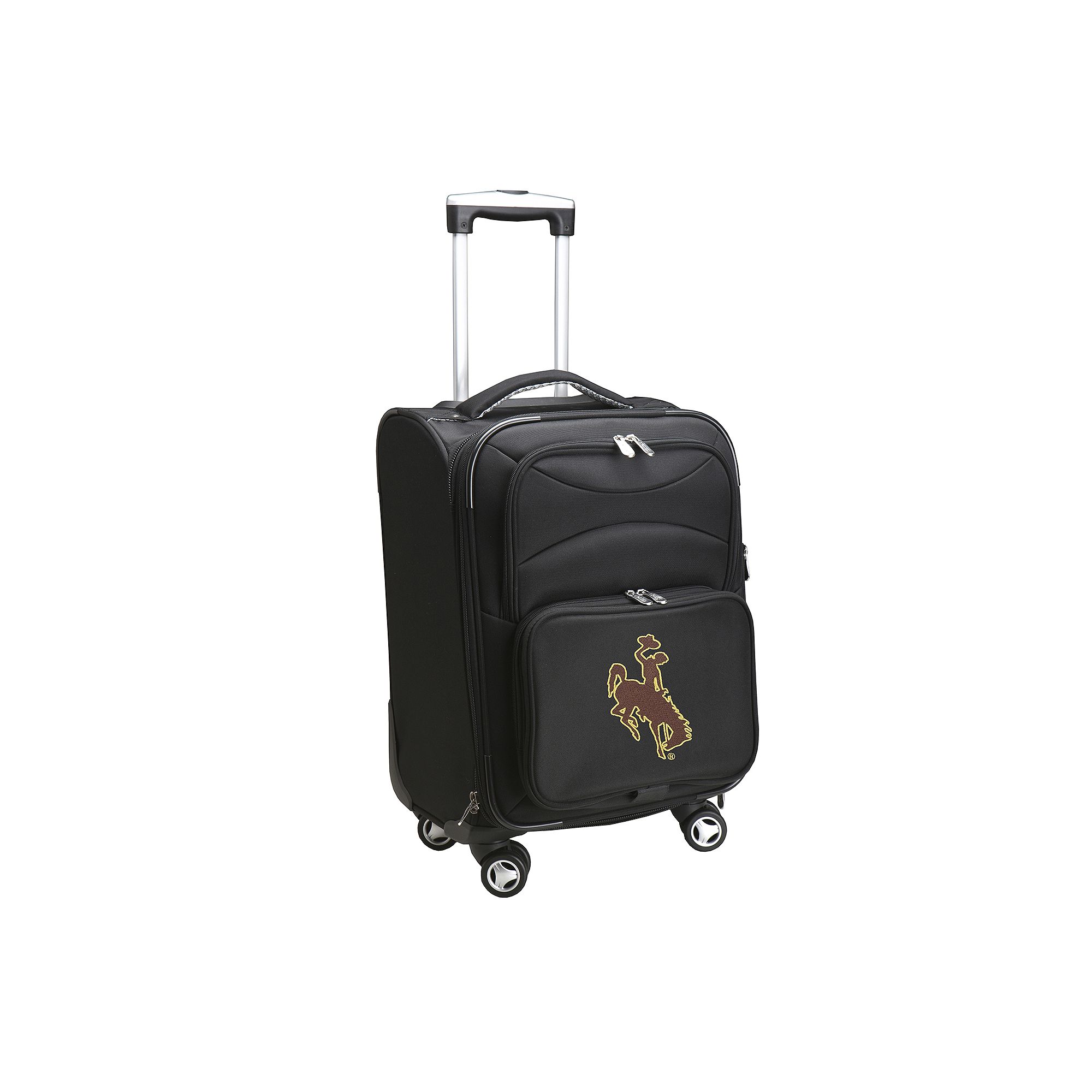 Wyoming Cowboys 20-inch Expandable Spinner Carry-On, Black