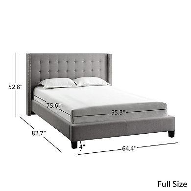 HomeVance Simone Wingback Bed