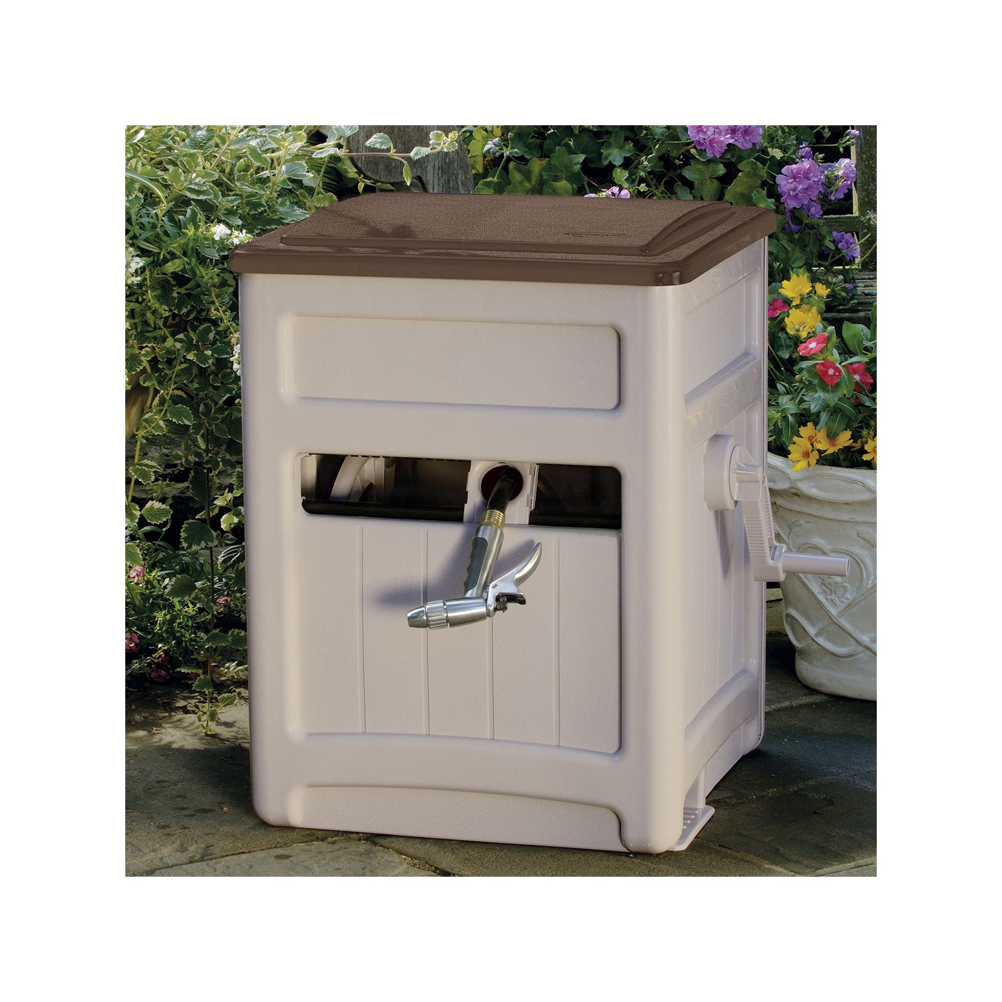 Suncast Smart Trak 225-ft. Garden Hose Reel Hideaway - Outdoor, Beige