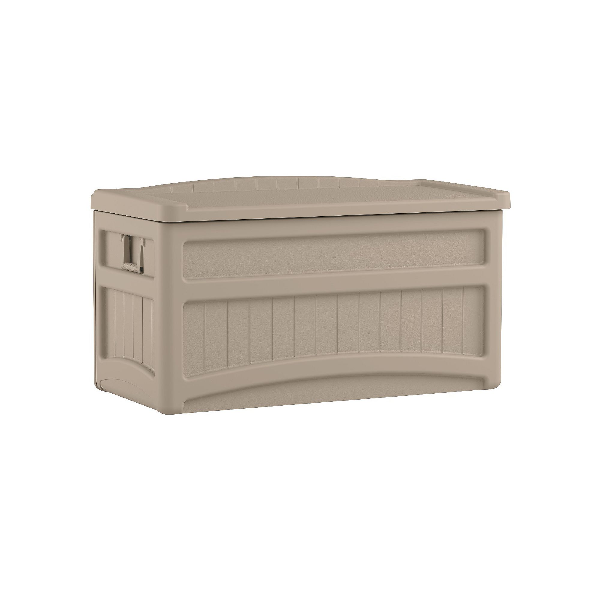 Suncast 73-Gallon Wheeled Storage Box - Outdoor, Beige