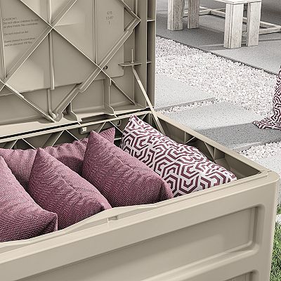 Suncast 73-Gallon Wheeled Storage Box Outdoor