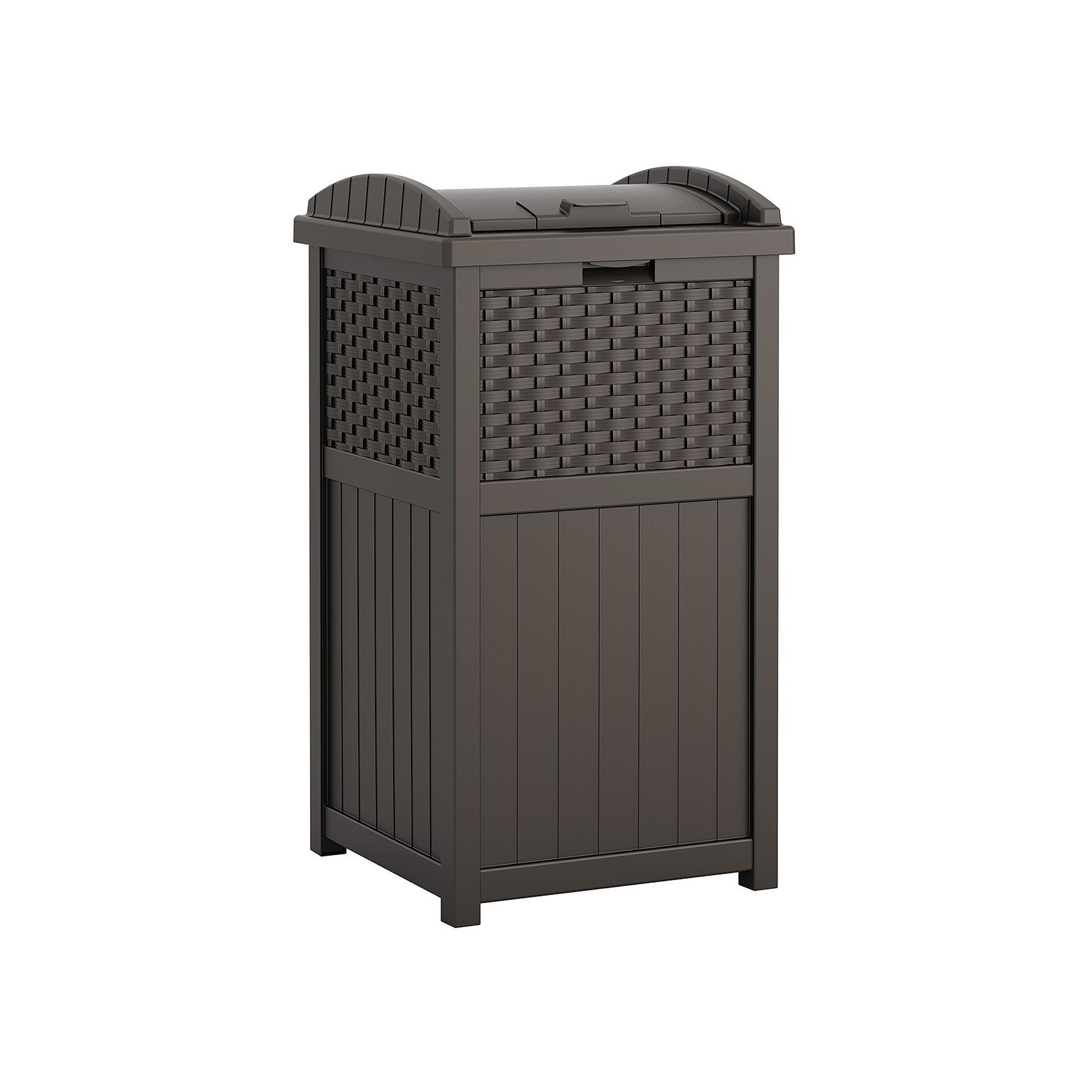Suncast 33-Gallon Trash Hideaway - Outdoor, Brown