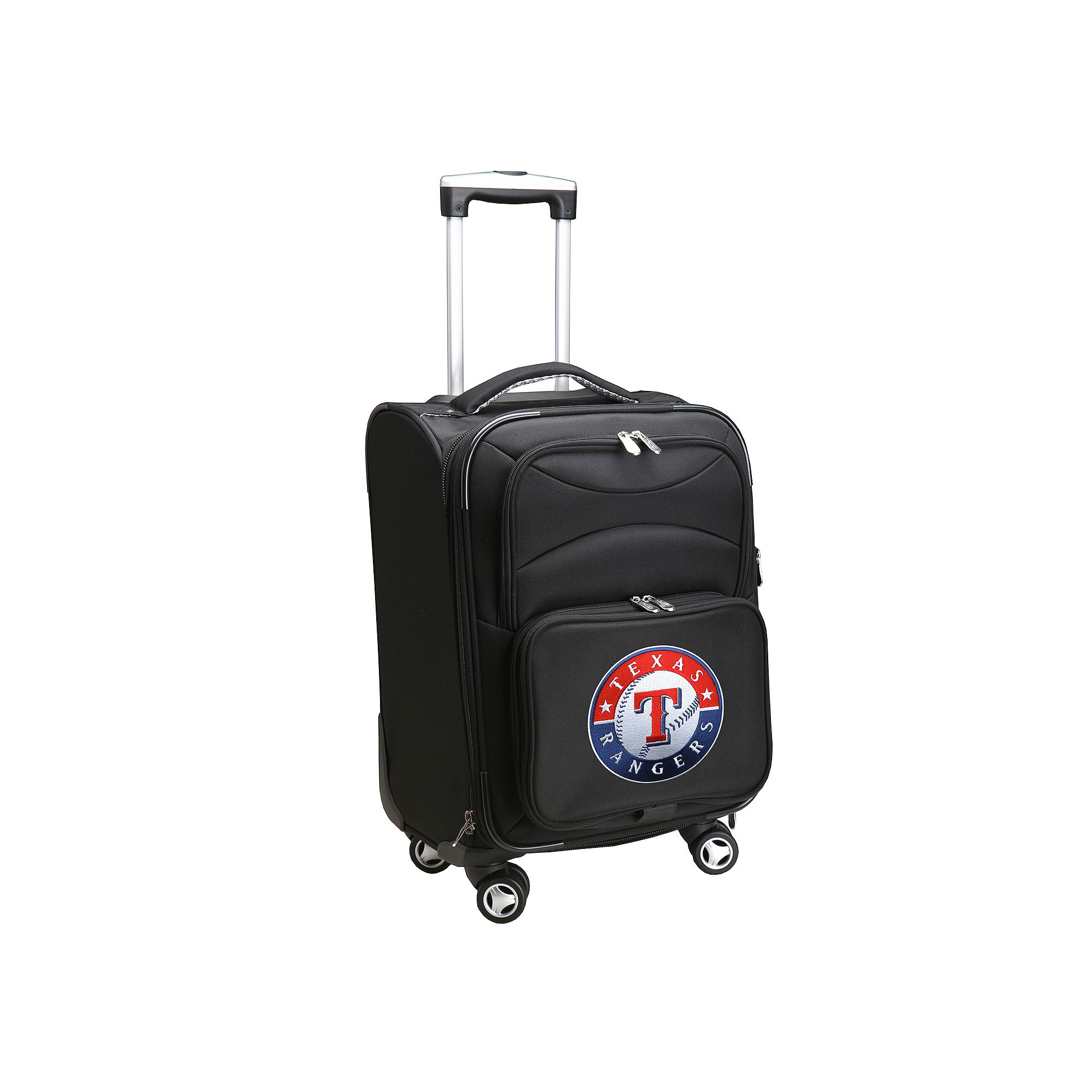 Texas Rangers 20-in. Expandable Spinner Carry-On, Black