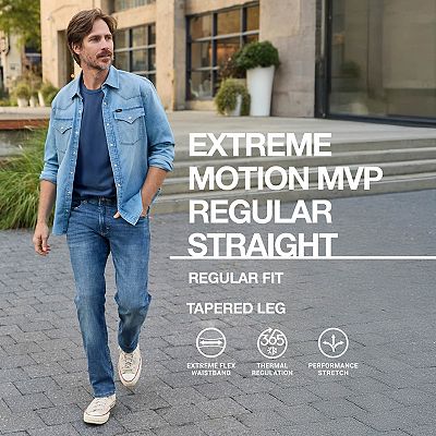 Lee Extreme Motion Straight Fit Mvp Pants (L72BTNRM) black au meilleur