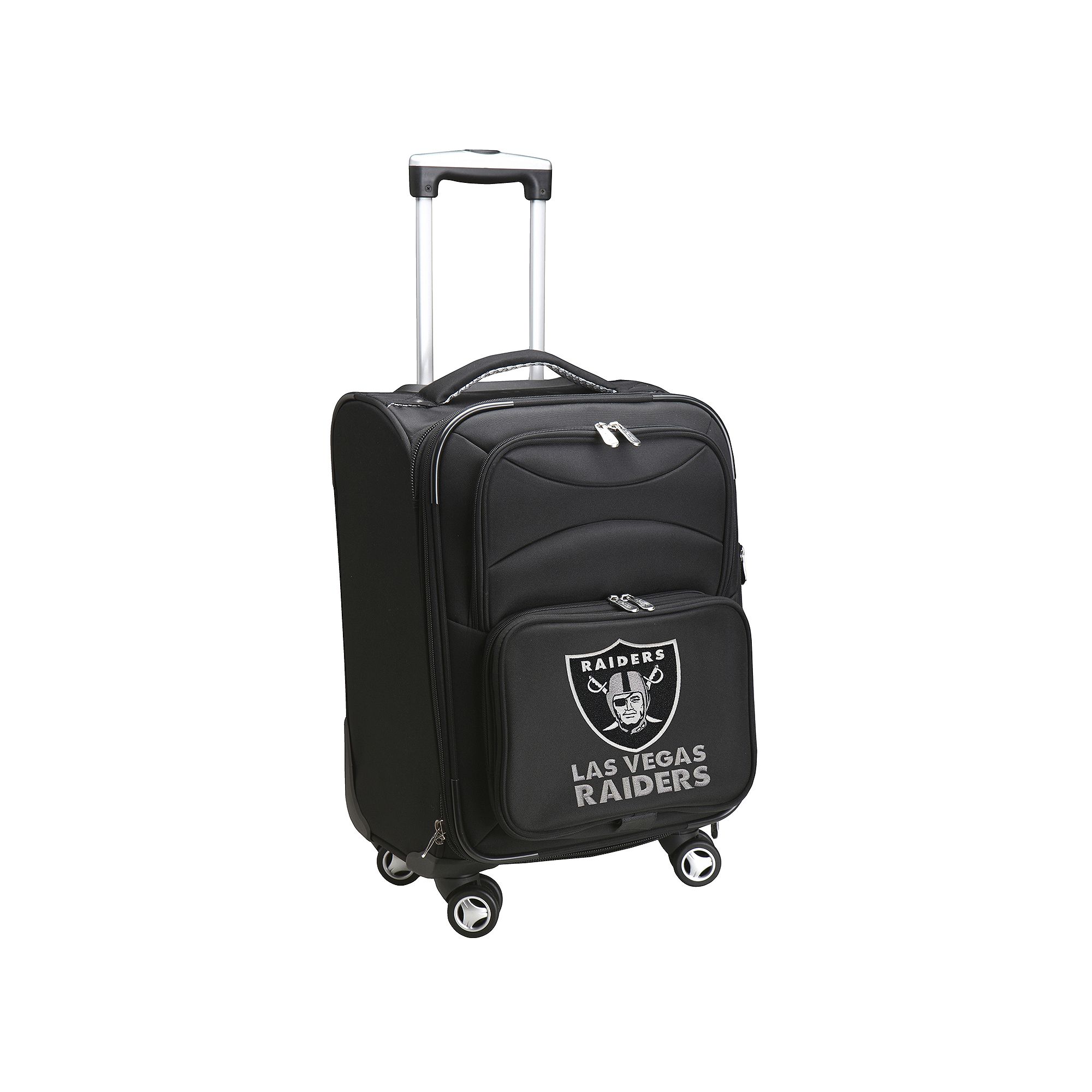Oakland Raiders 20-in. Expandable Spinner Carry-On, Black