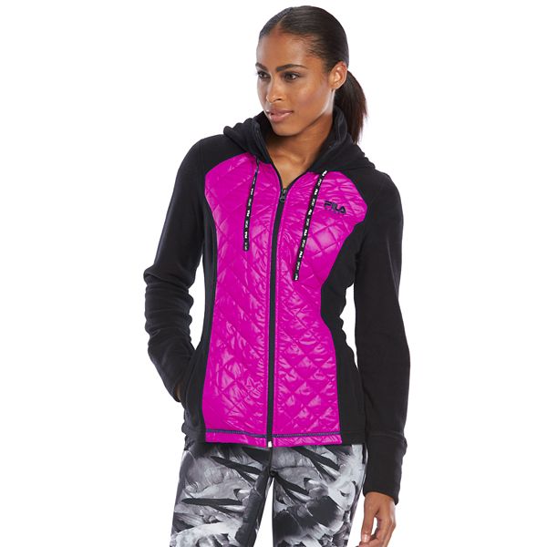 Women's FILA SPORT® Run Swift Quilted Polar Fleece Workout Jacket