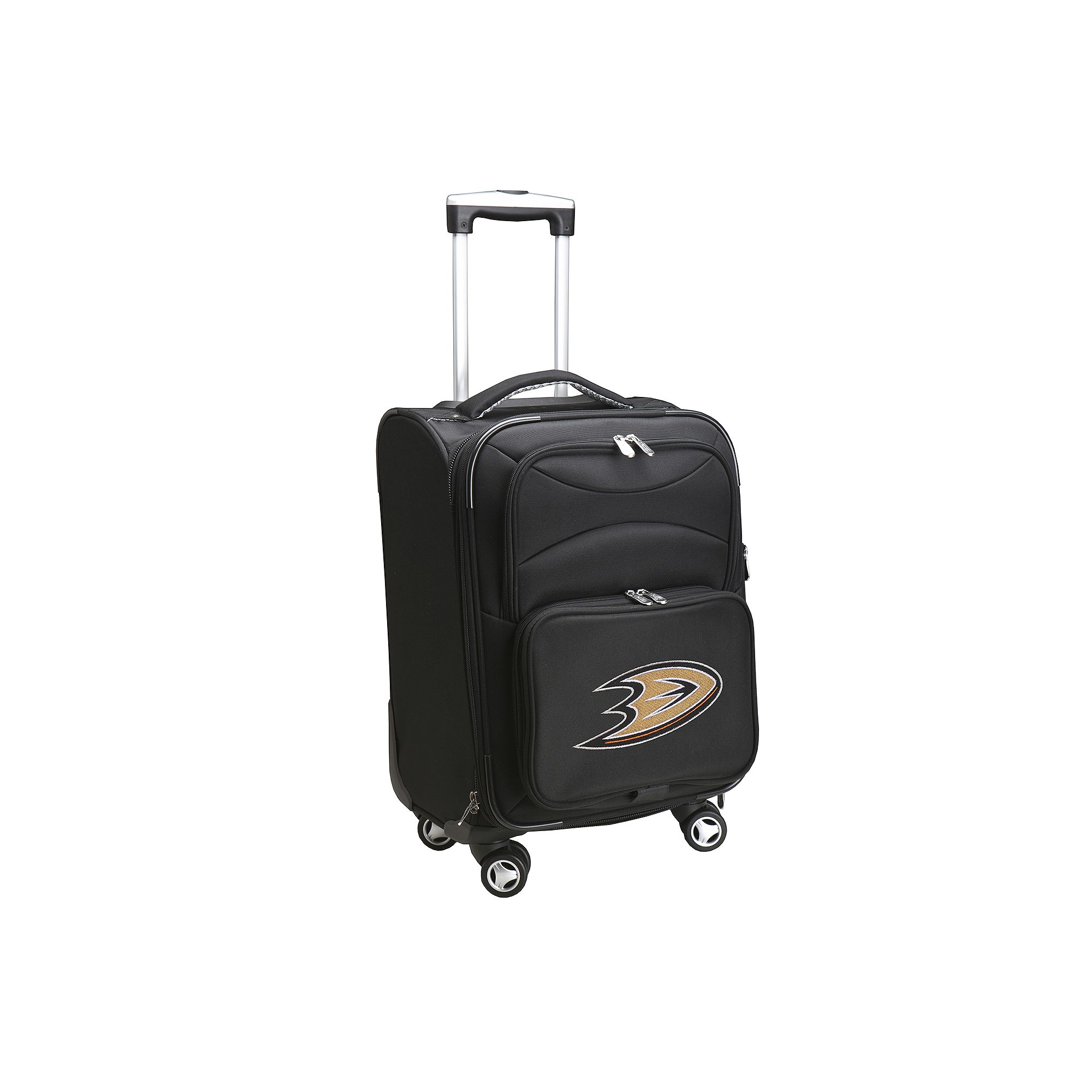 Anaheim Ducks 20-inch Expandable Spinner Carry-On, Black