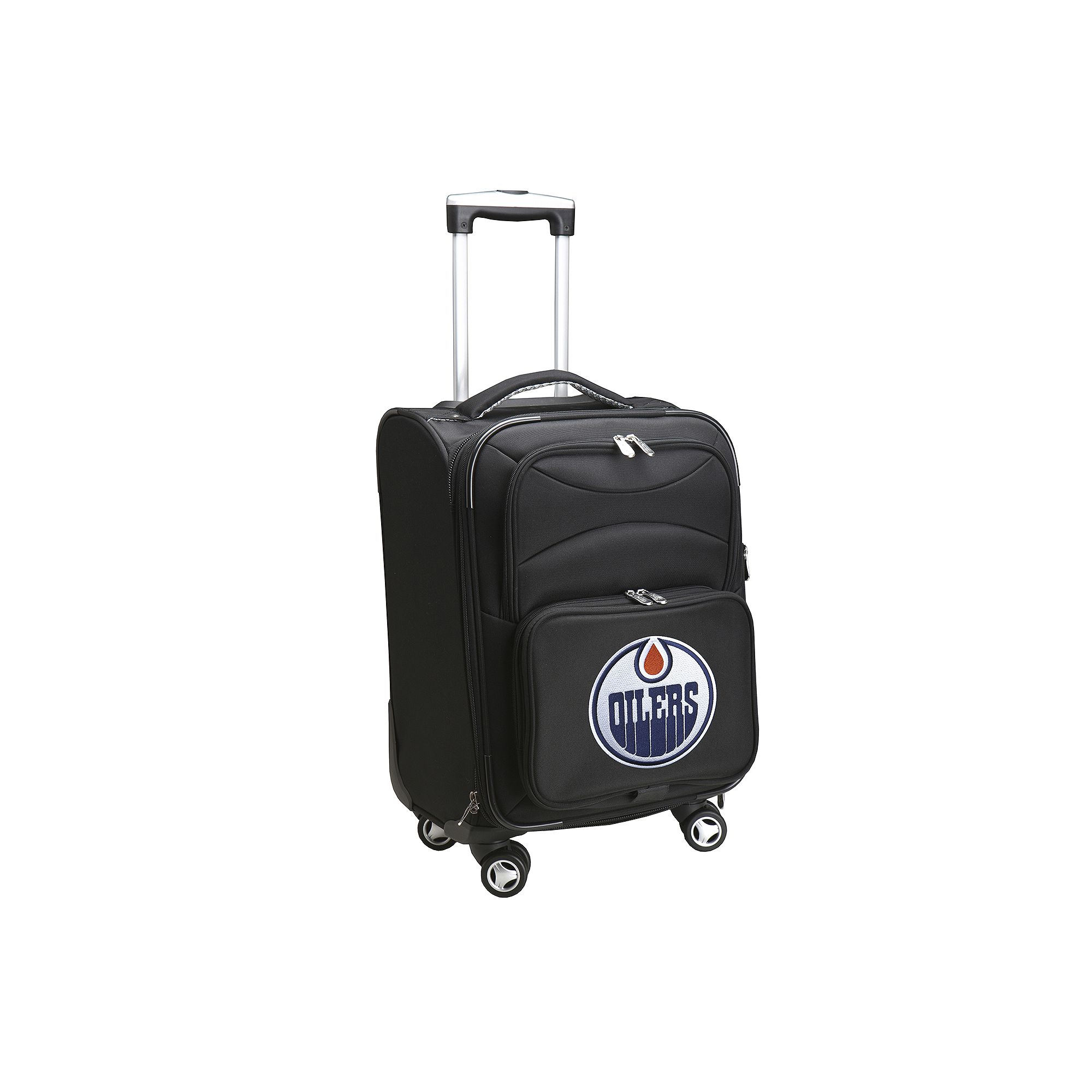 Edmonton Oilers 20-in. Expandable Spinner Carry-On, Black