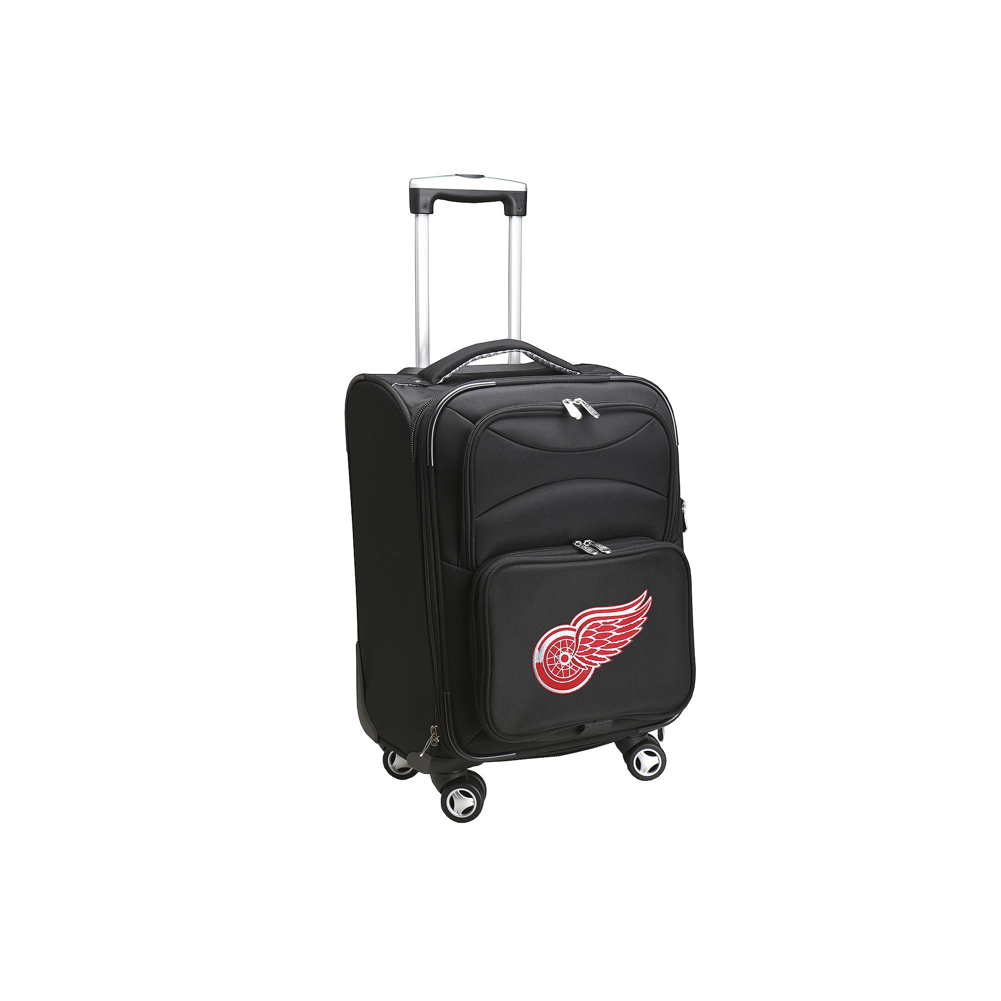 Detroit Red Wings 20-in. Expandable Spinner Carry-On, Black