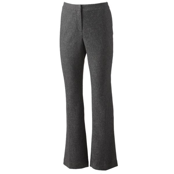 Dana Buchman Herringbone Slimming Bootcut Pants - Women's