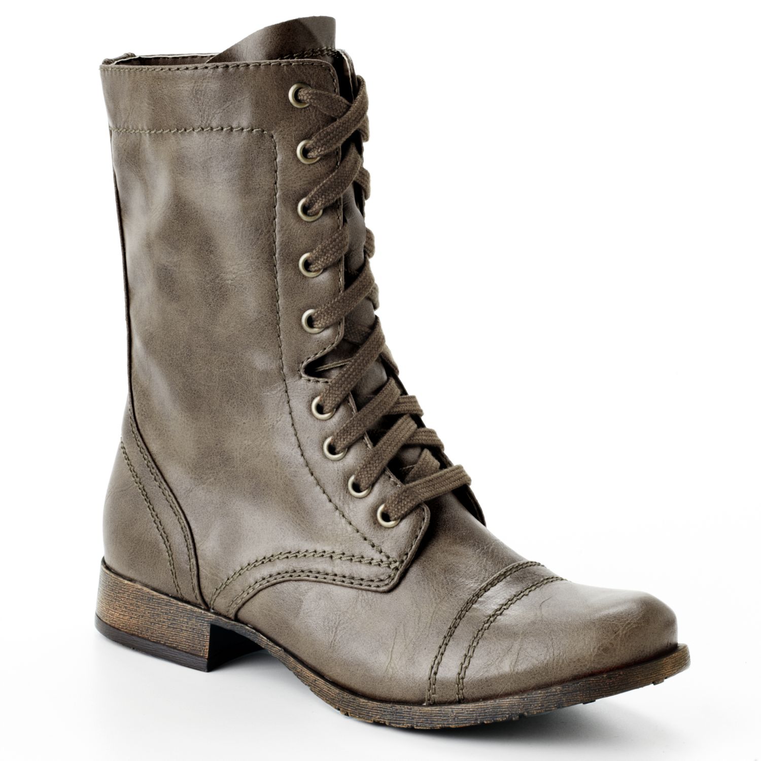 kohls black combat boots