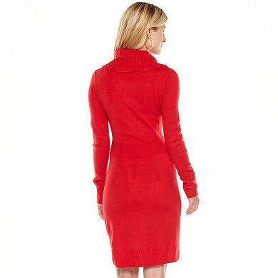 Apt. 9® Cowlneck Sweater Dress - Women's