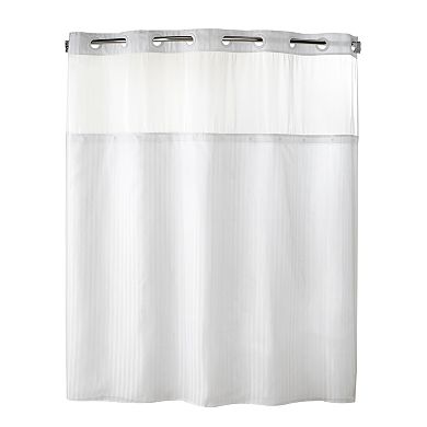 Herringbone 2-pc. Fabric Shower Curtain & Liner Set