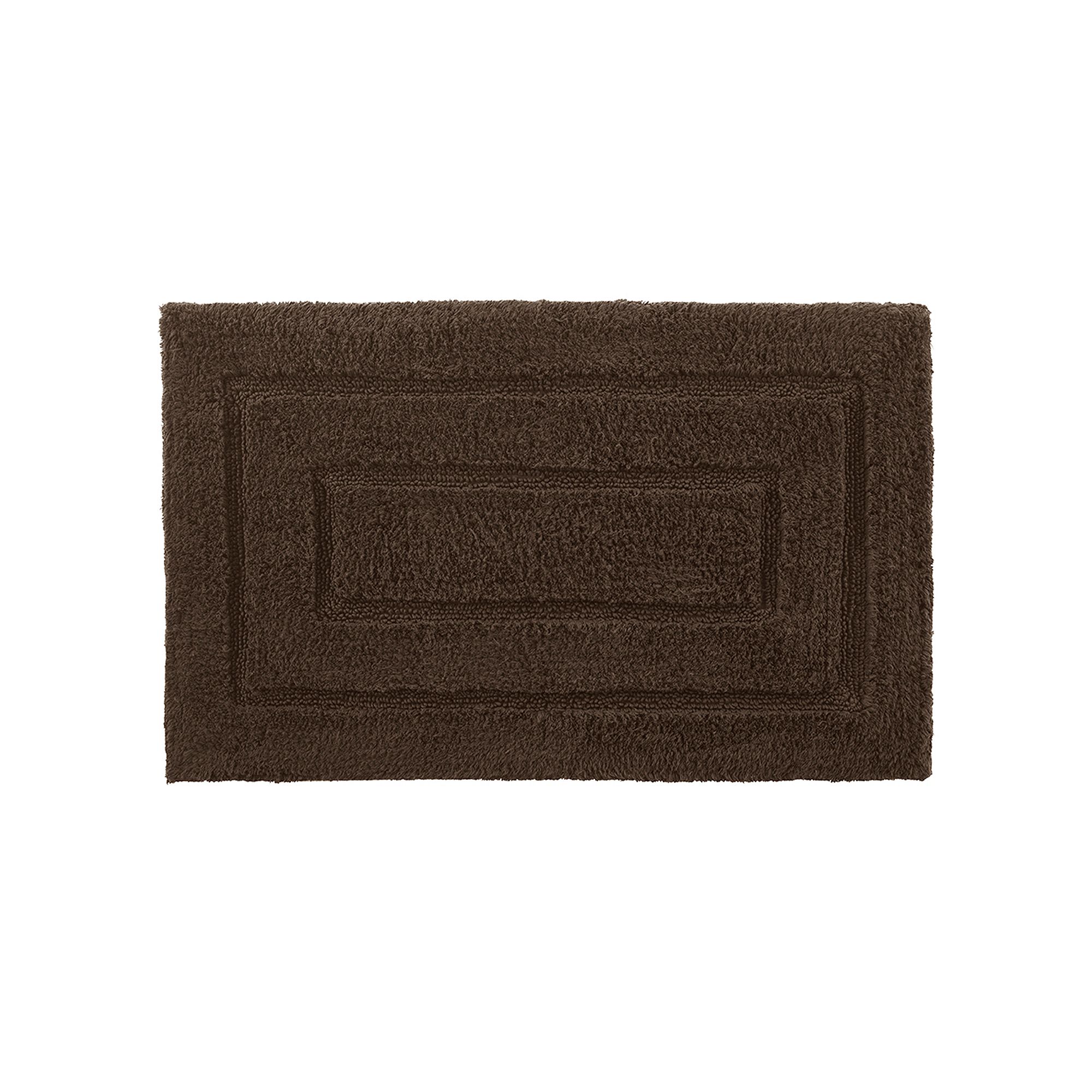 Cassadecor Signature Solid Large Bath Rug, Brown