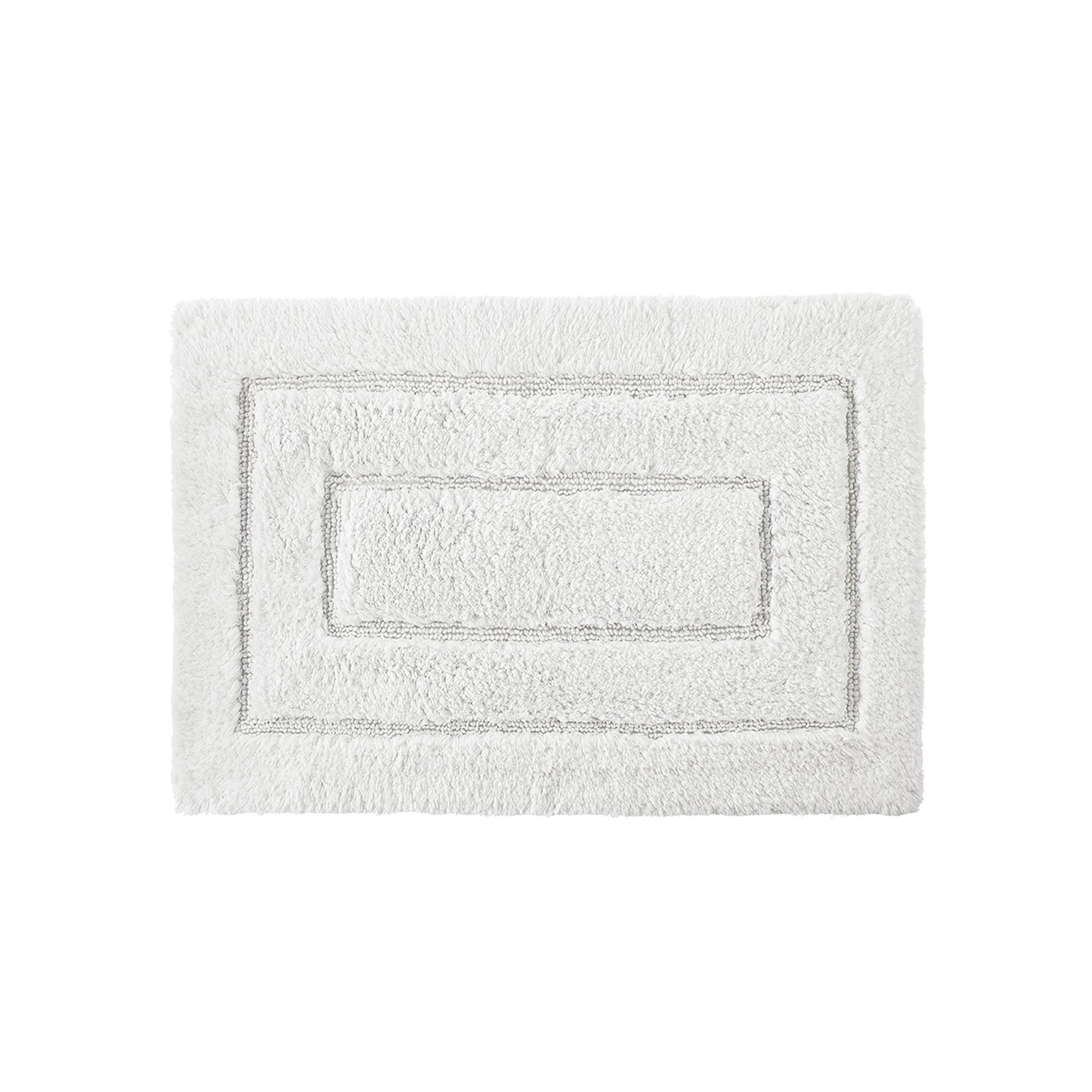 Cassadecor Signature Solid Large Bath Rug, White