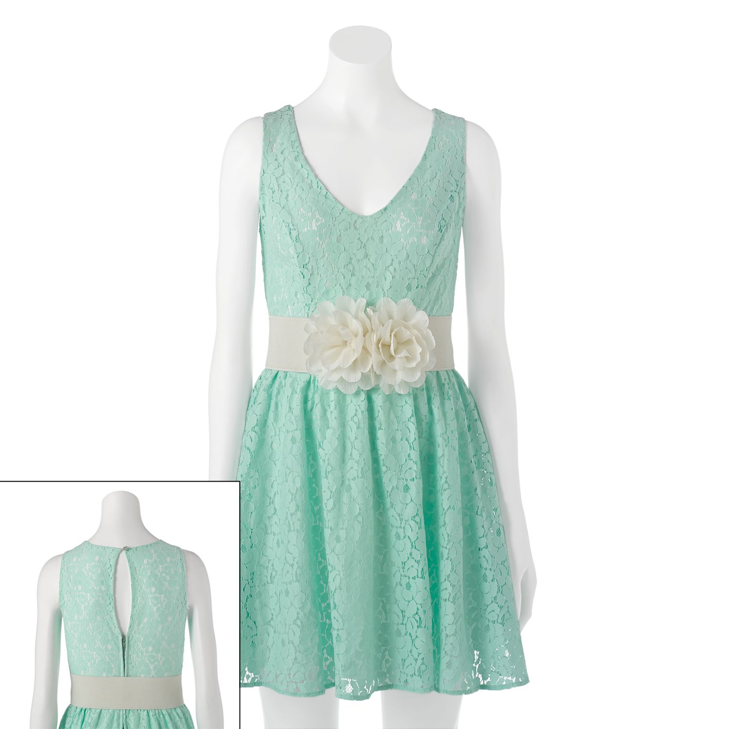 kohls teal dress