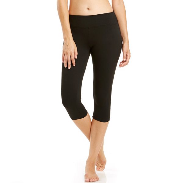 Premium Cotton Capri Length Leggings Yoga Pants Stretchy Basic